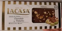 Turrón de praliné chocolate y pistacho