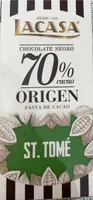 Chocolate negro 70% origen St Tome