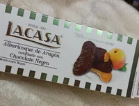 Albaricoque de Aragón confitado con chocolate negro