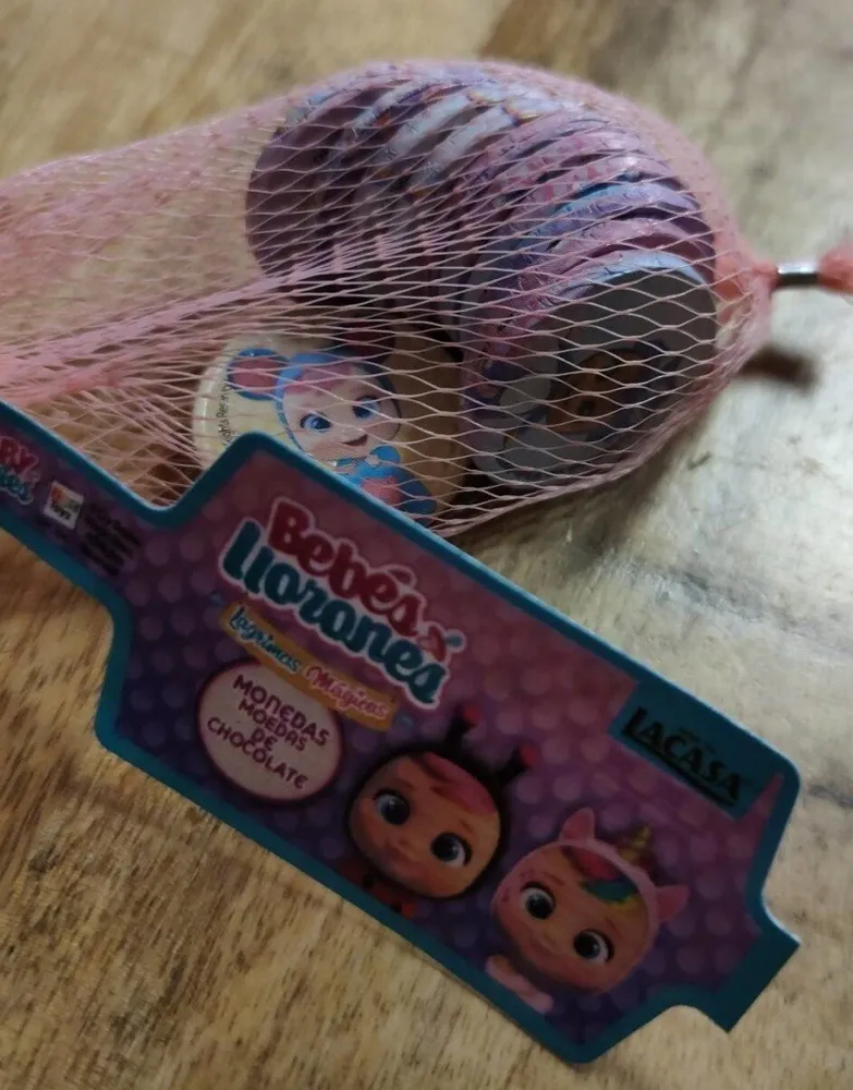 Monedas de chocolate bebés llorones