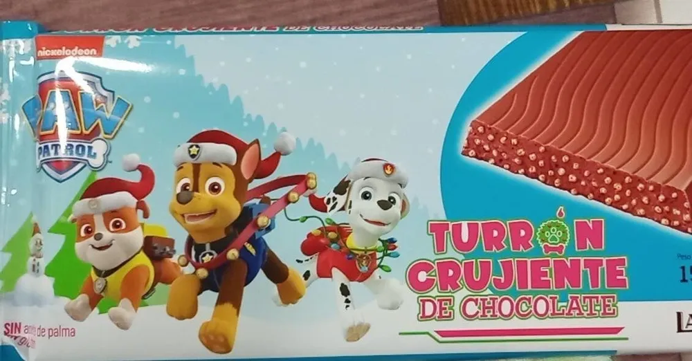 Turrón crujiente chocolate paw