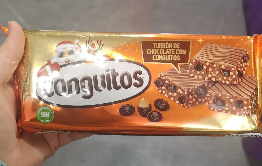 Turrón chocolate con conguitos