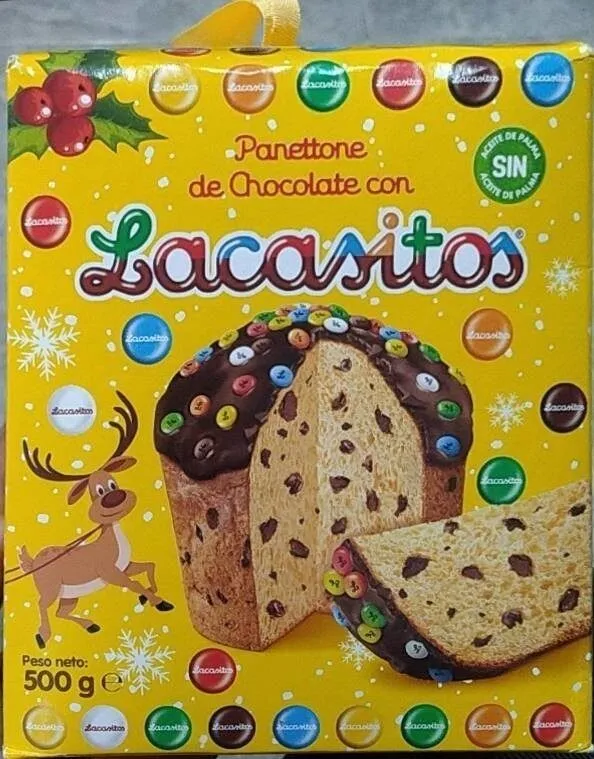 Panettone de chocolate con lacasitos