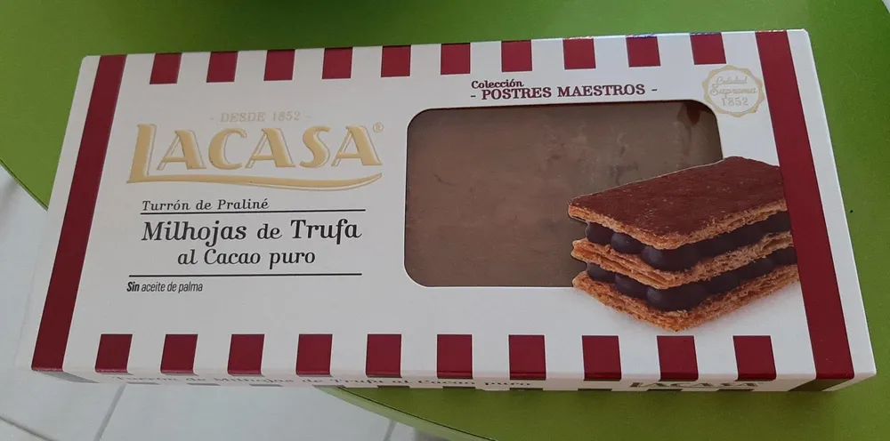 Milhojas de trufa