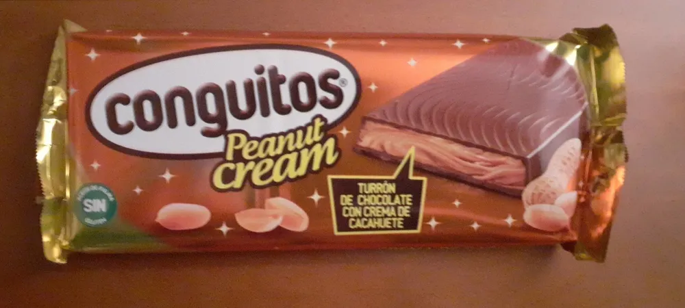 Turrón de chocolate con peanut cream