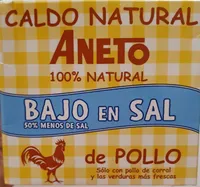 Caldo natural de pollo bajo en sam