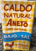 Caldo natural de pollo bajo en sal