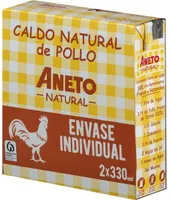 Caldo natural de pollo