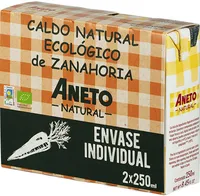 Caldo natural ecologico de zanahoria
