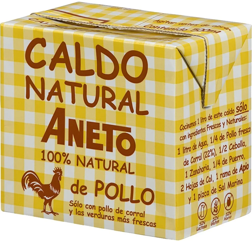Caldo natural de pollo
