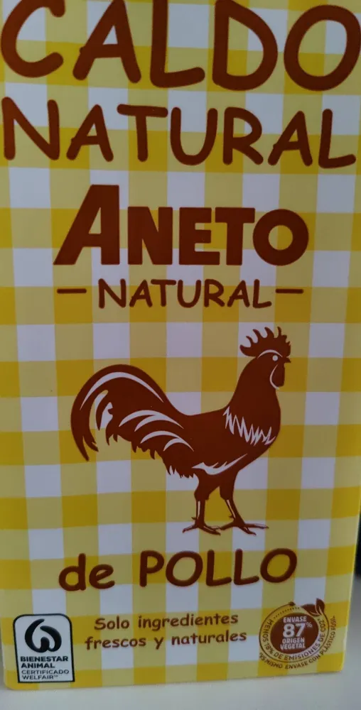 Caldo natural de pollo