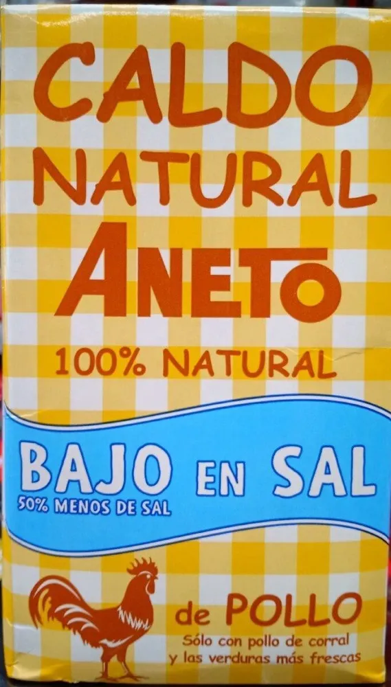Caldo Natural  Pollo bajo en sal