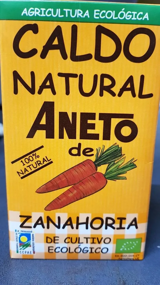 Caldo natural de Zanahoria Ecologica