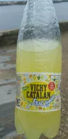 Agua mineral natural con gas sabor limón
