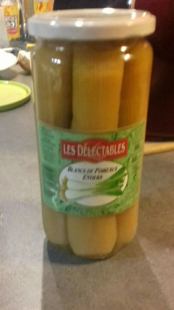 Blancs de poireaux entiers