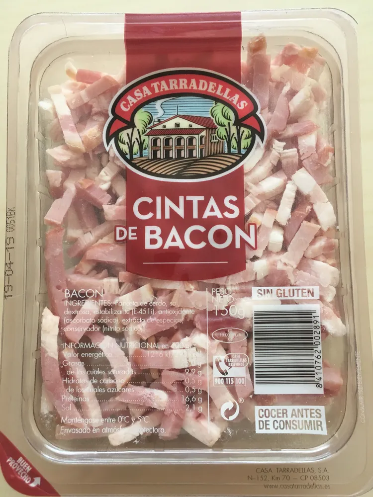 Cintes Baco 150G Casa Tarradellas