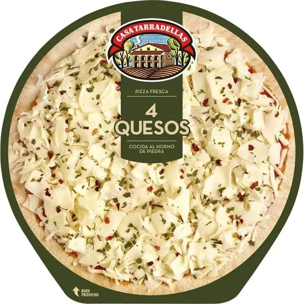 Pizza fresca 4 quesos