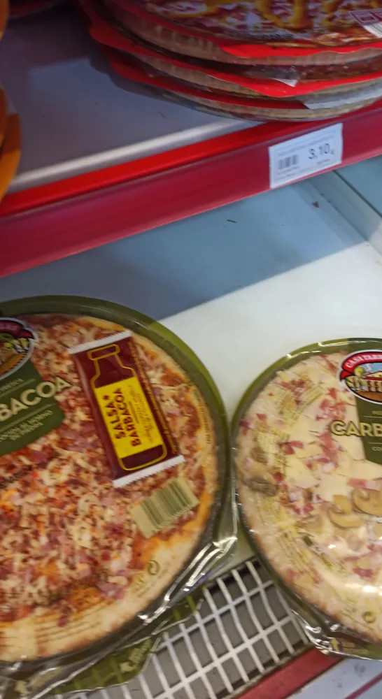 Pizza fresca carbonara