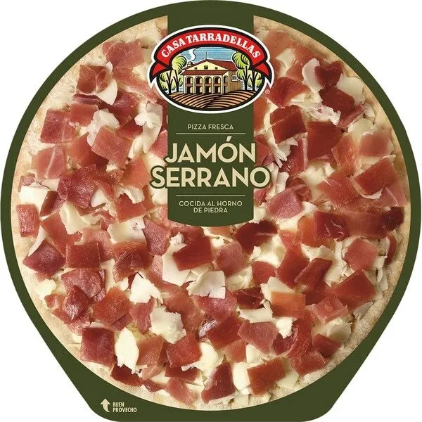 Pizza fresca jamón serrano