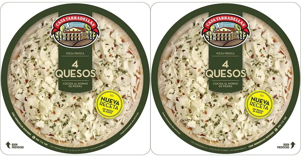 Pizza fresca 4 quesos