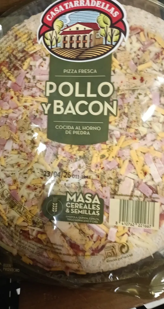 casa Tarradellas pollo bacon quién