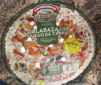 pizza de calabaza con queso de cabra