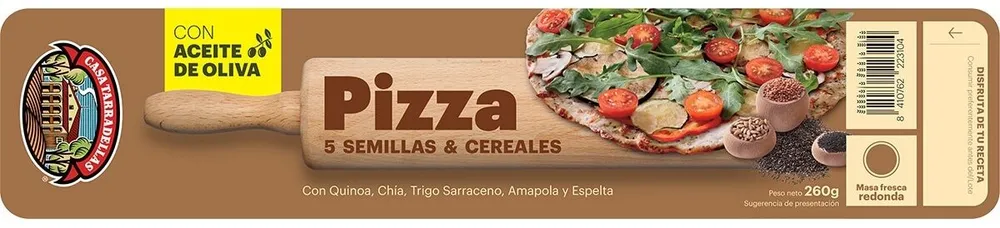 Pizza 5 semillas y cereales