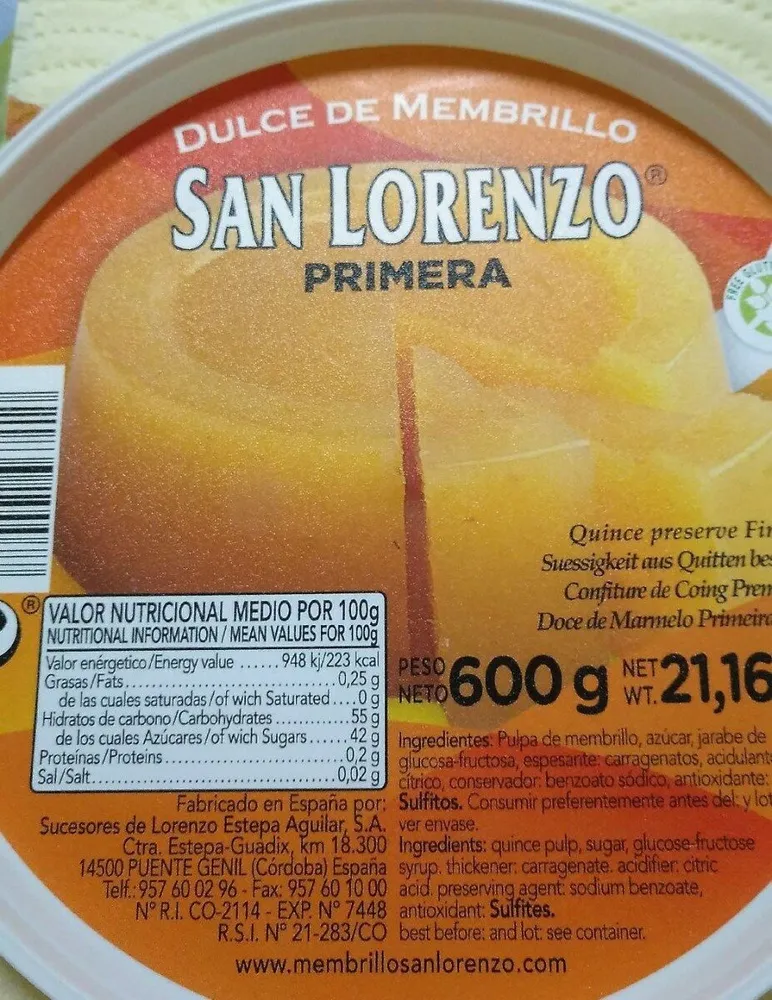 Dulce de Membrillo