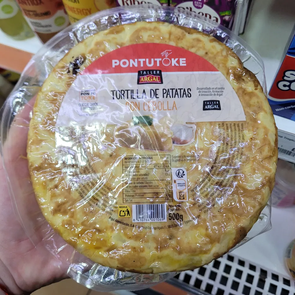 Tortilla de Patatas con Cebolla