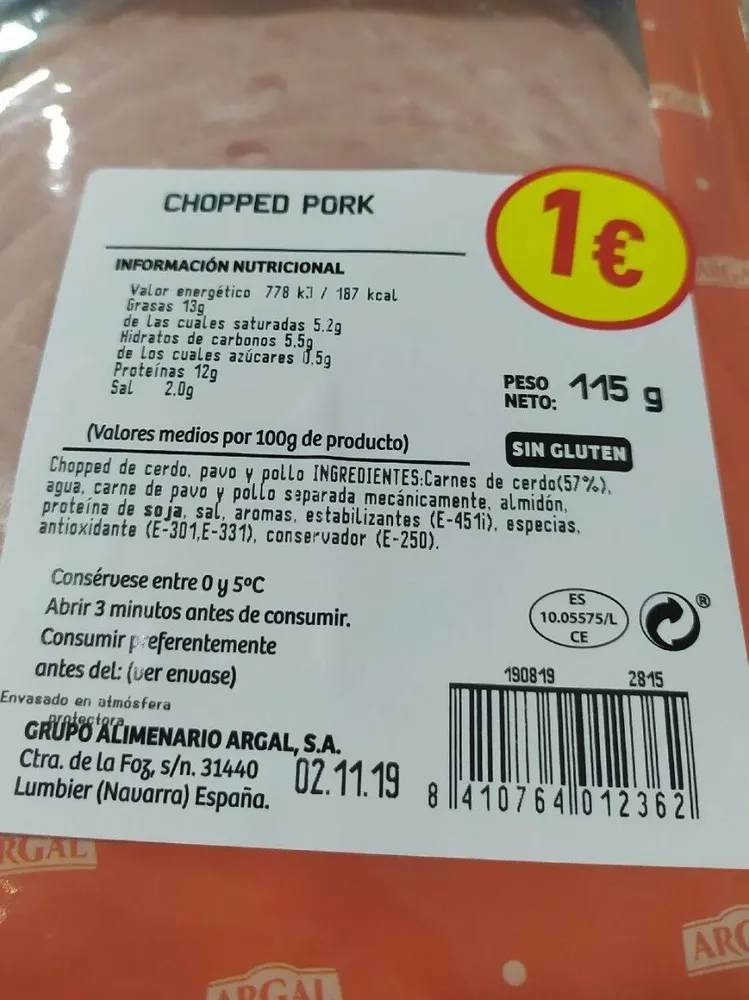 Chopped pork