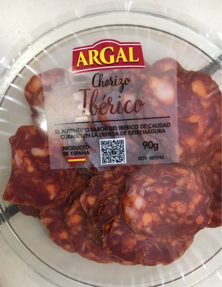 Argal Chorizo Iberico Sliced