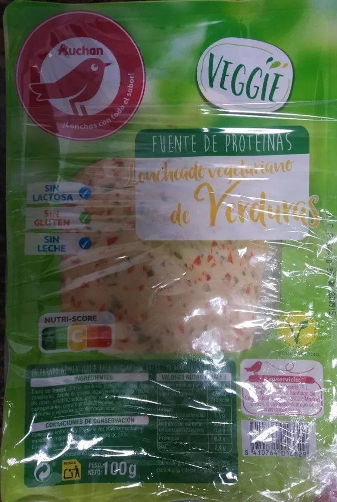 Loncheado vegetariano de verduras