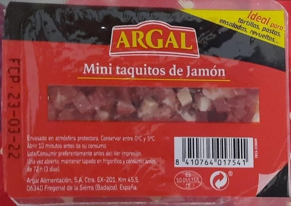 Mini taquitos de Jamón