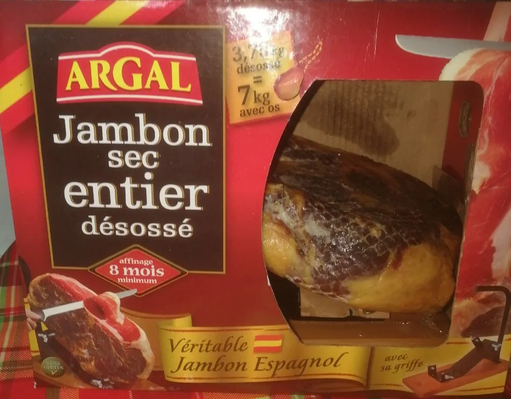 Jambon sec entier désossé