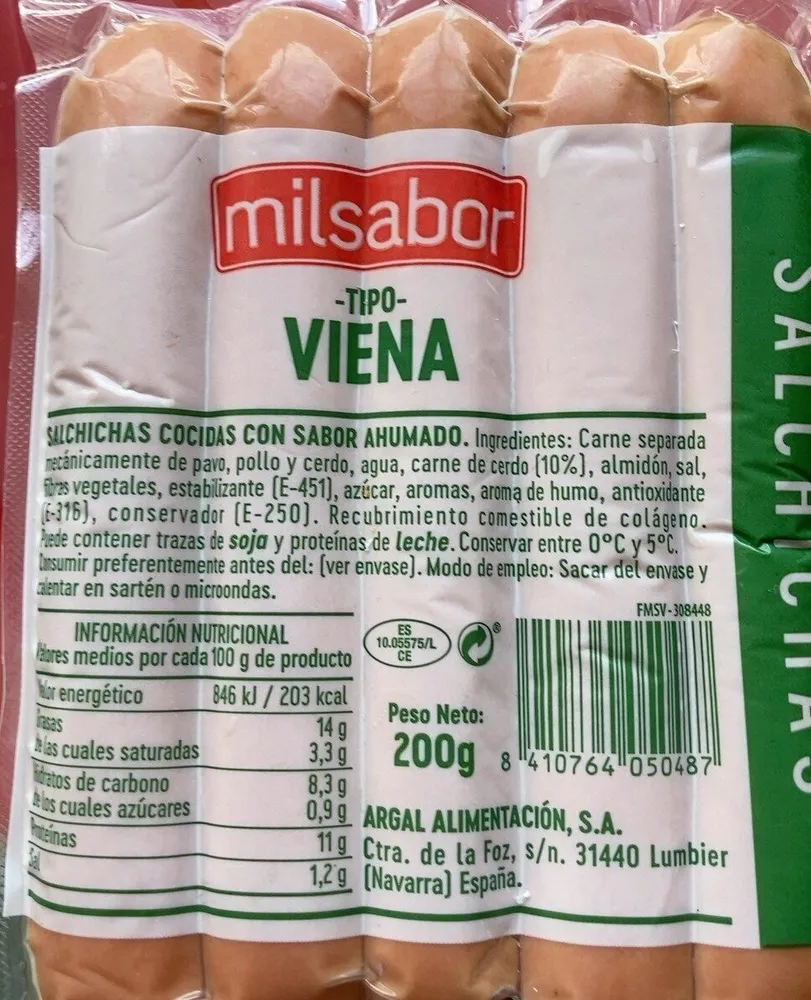 salchichas tipo Viena