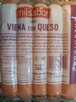 Salchichas tipo Viena con queso