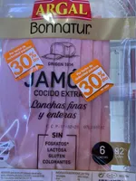 Jamón cocido extra lonchas finas y enteras