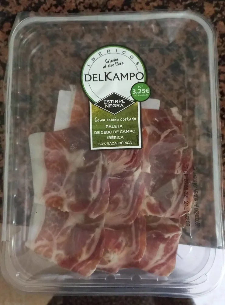 Paleta de cebo de campo iberica