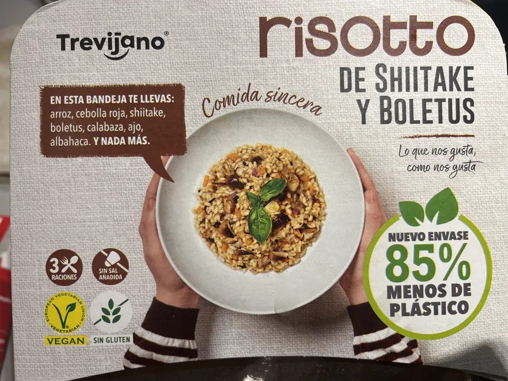Risotto de shiitake y boletus