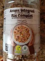 Arroz integral con trigueros y calabacín