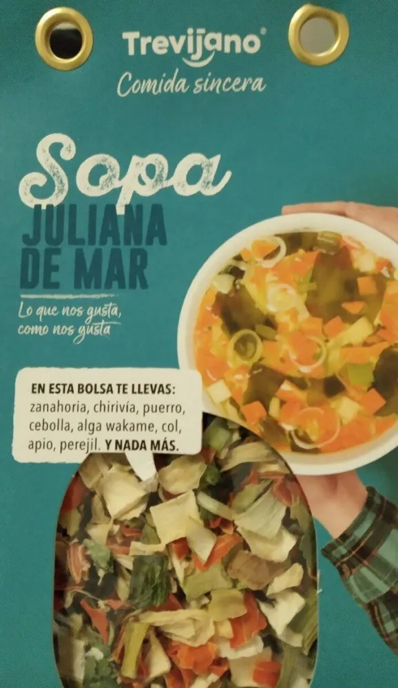 Sopa juliana de mar