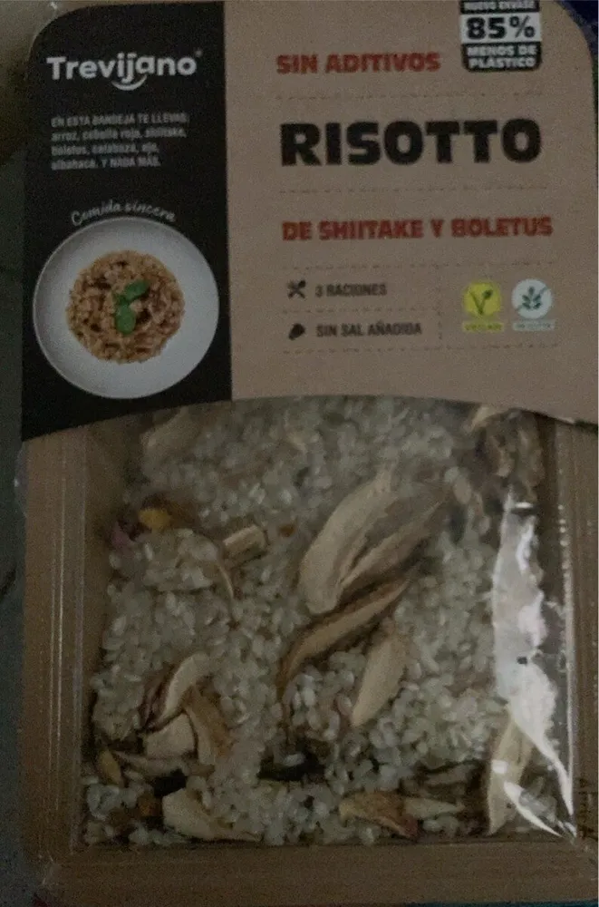 Risotto de shiitake y boletus