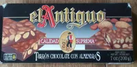 Turrón chocolate con almendras