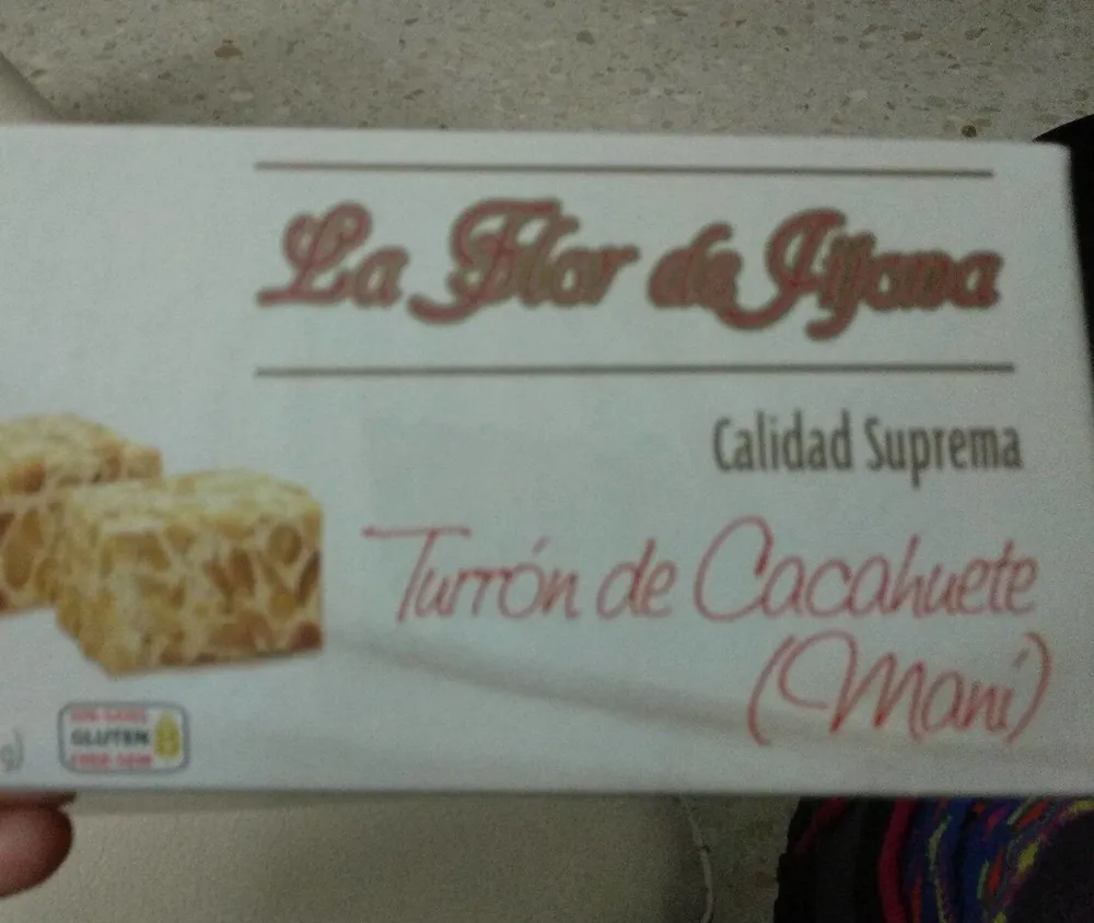 Turrón de cacahuete