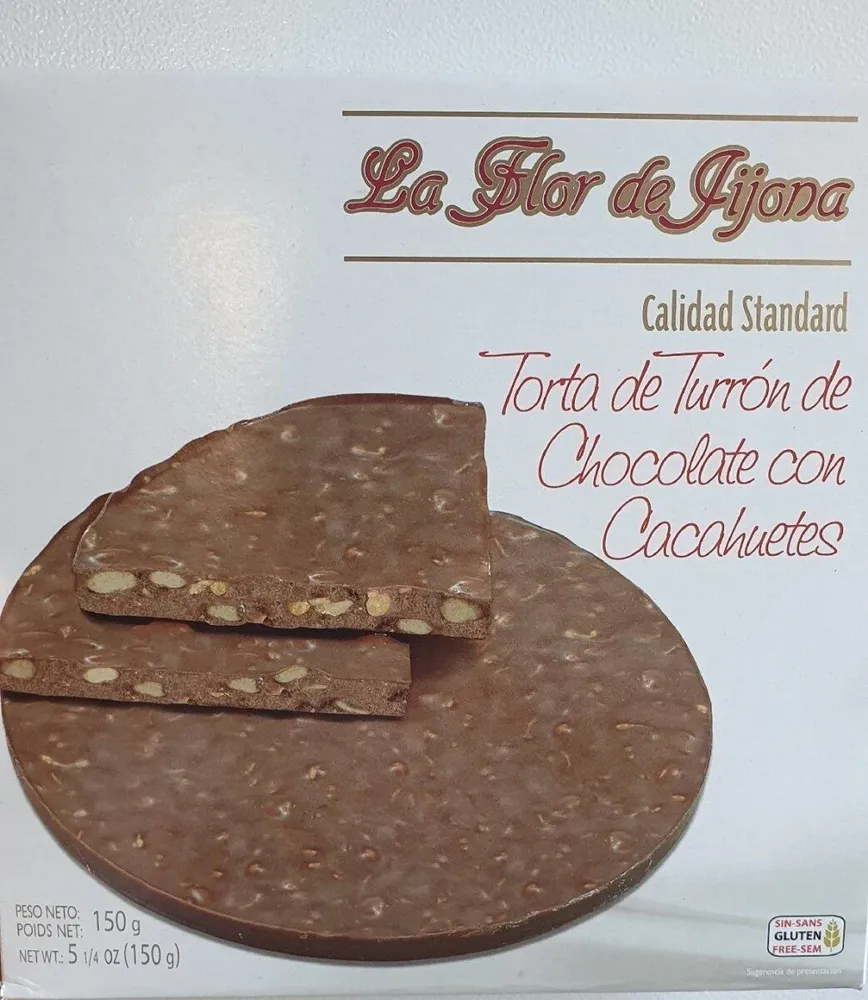 Torta de Turròn de chocolate con cacahuetes