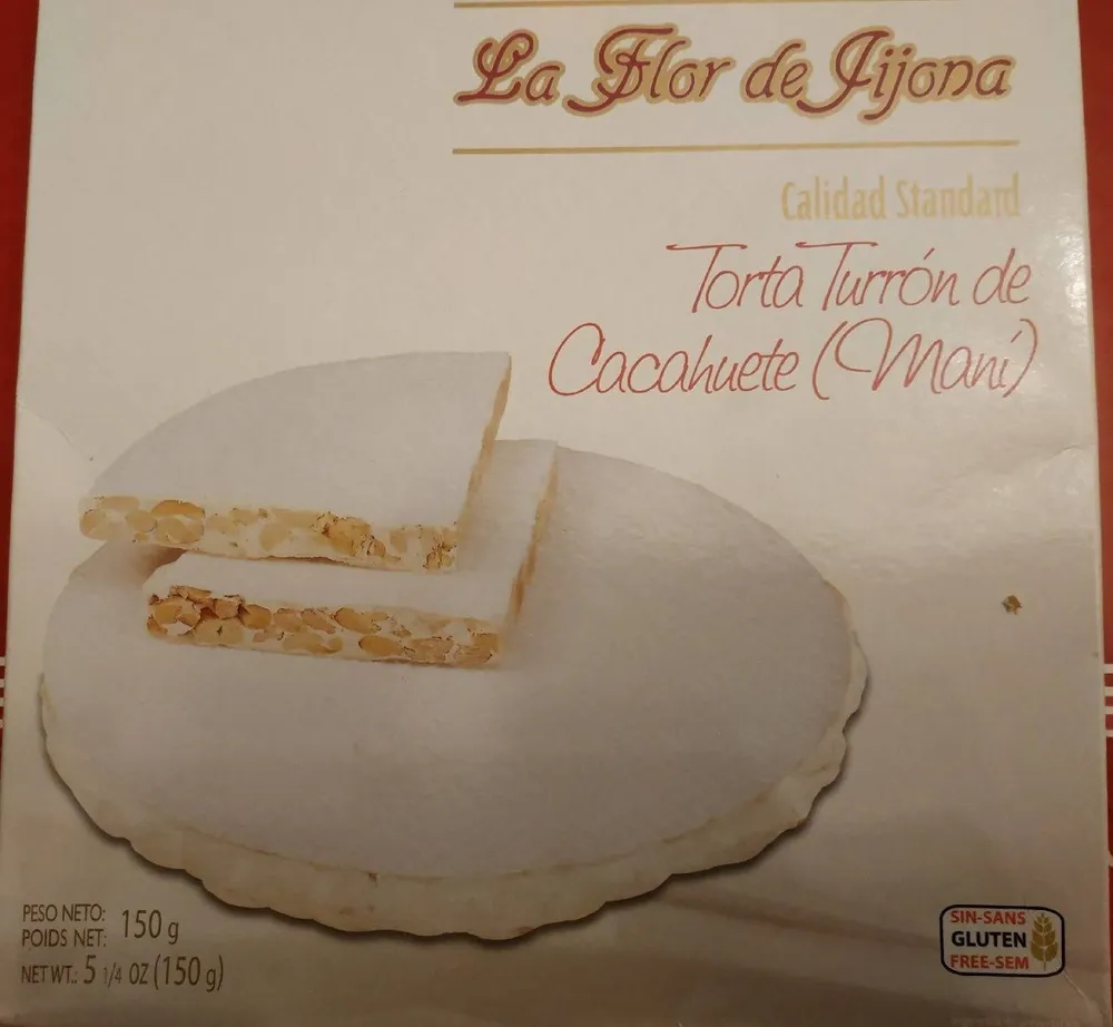 Torta turrón de cacahuete (maní)