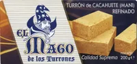 Turrón de cacahuete refinado