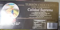 Turrón chocolate con almendras