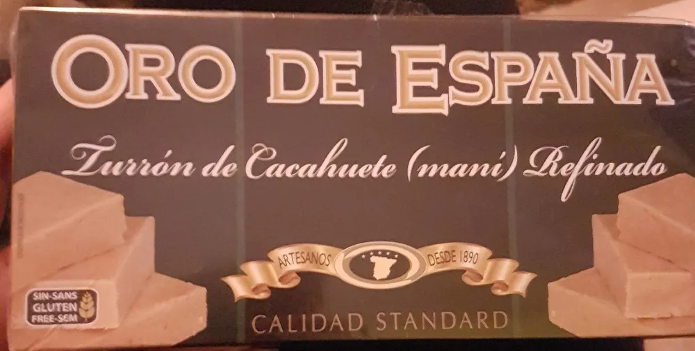 Turron de cacahuete refinado