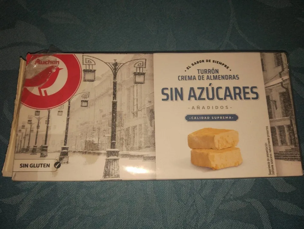 Turrón crema de almendras sin azúcares añadidos